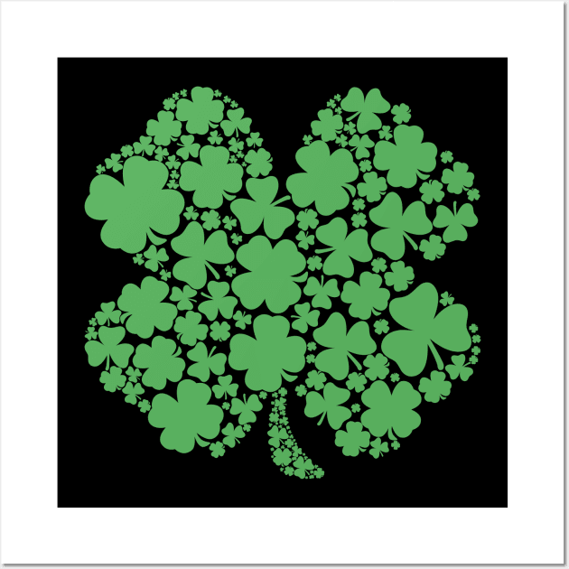 lucky clover st patricks day Wall Art by the house of parodies